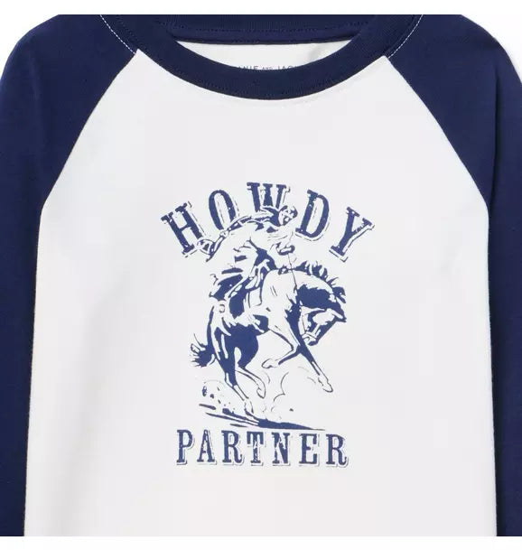 Howdy Baseball Raglan Sleeve Tee