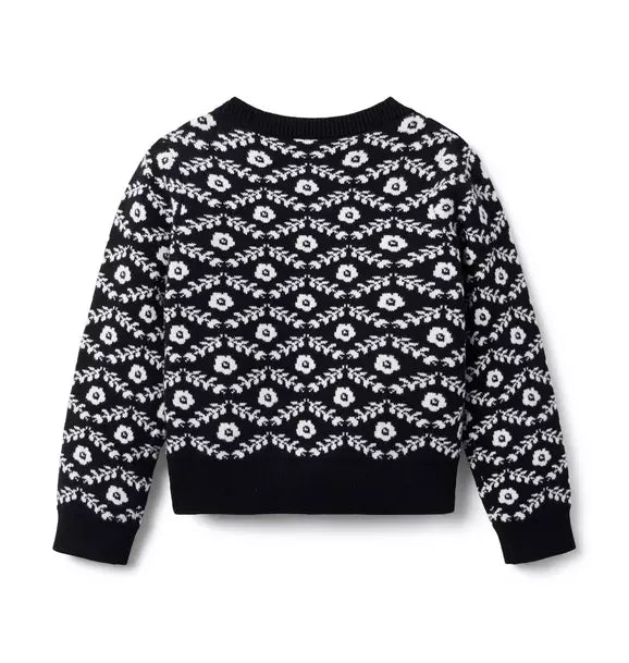 Floral Jacquard Sweater