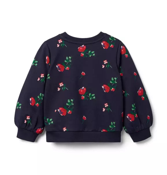 Floral French Terry Sweatshirt