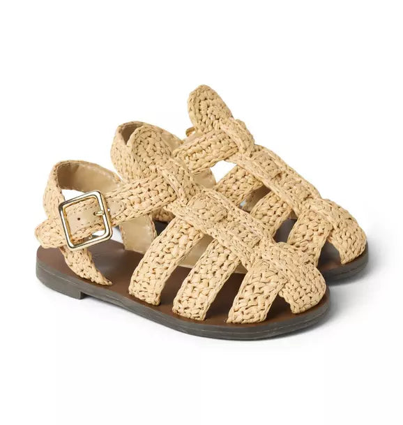 Straw Fisherman Sandal