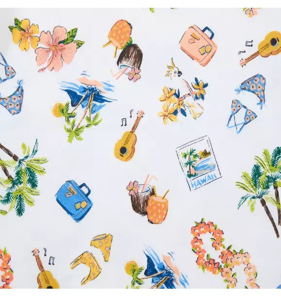 Good Night Short Pajama In Tropical Vacation