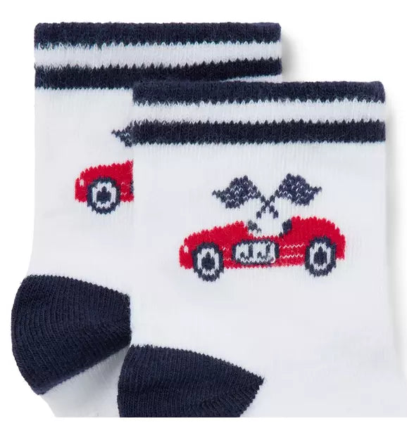 Baby Race Car Sock