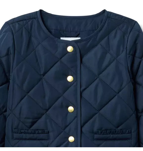 The Quilted Ruffle Cuff Jacket