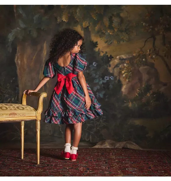 The Bow-Tied Tartan Dress
