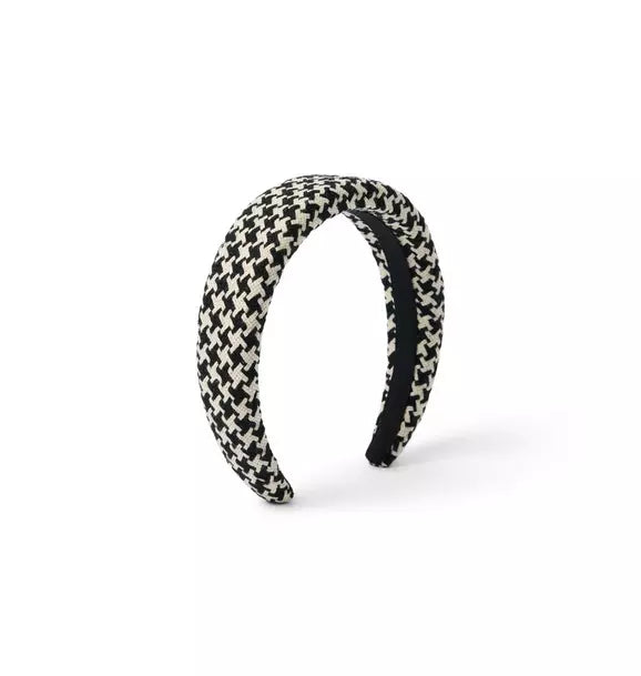 Houndstooth Tweed Headband