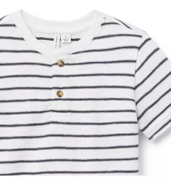 Striped Henley Tee