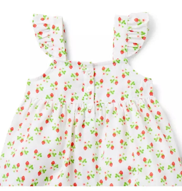 Good Night Ruffle Pajama In Strawberry
