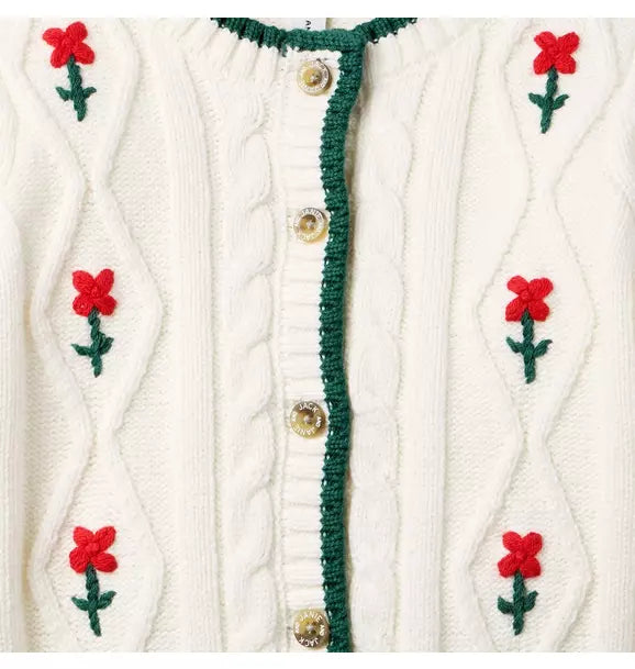 The Embroidered Floral Cardigan