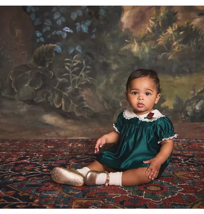 The Satin Collared Matching Baby Set