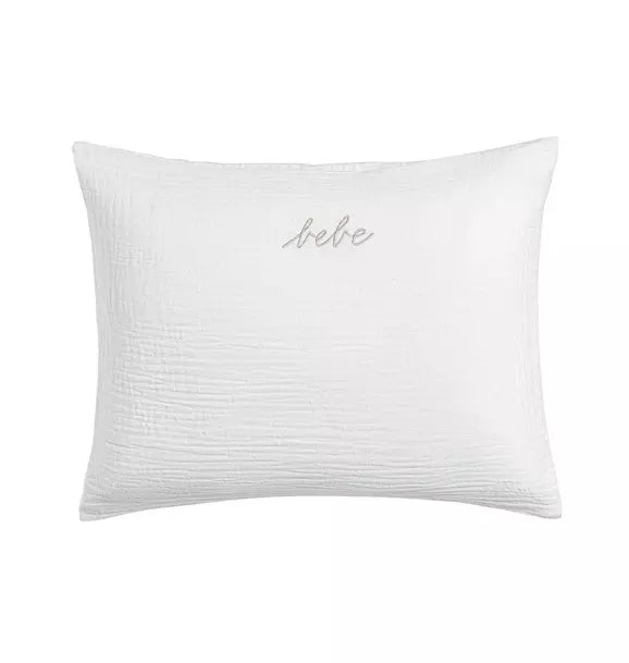 Gauze Linen White Bebe Sham