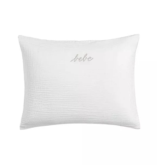 Gauze Linen White Bebe Sham