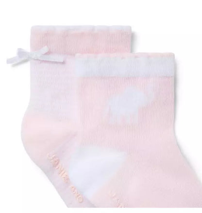 Baby Elephant And Stripe Sock Set