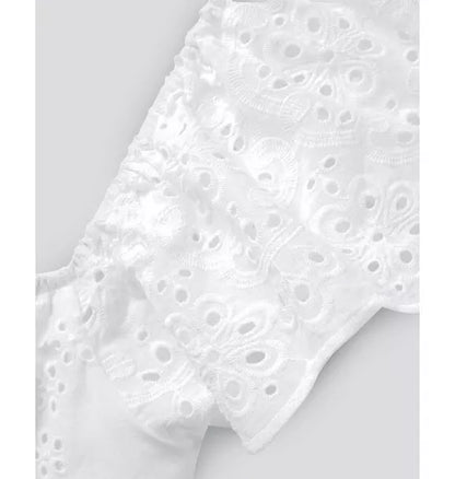 Women's Twill Ava Nightgown in White