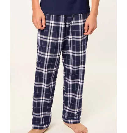 Children's Brushed Twill Pants in Oxford Tartan