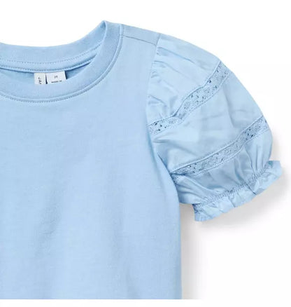 Lace Puff Sleeve Top