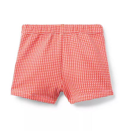 Gingham Jacquard Short
