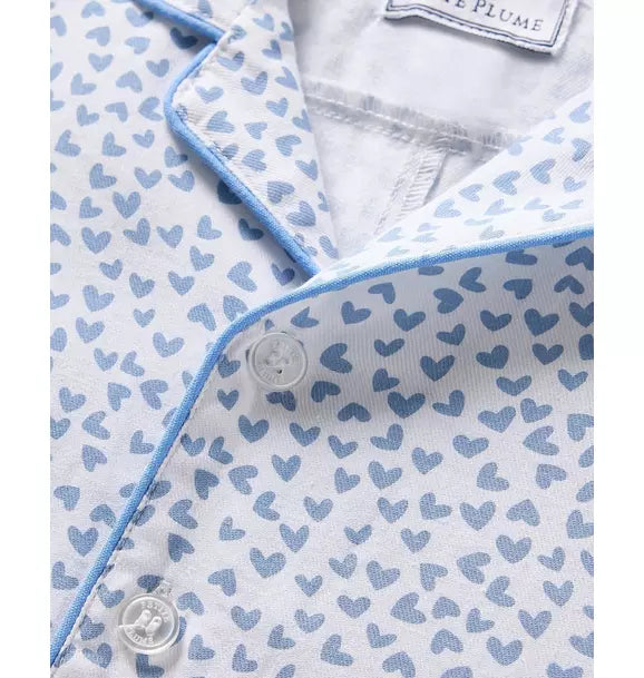 Infants Classic Romper in Bluehearts