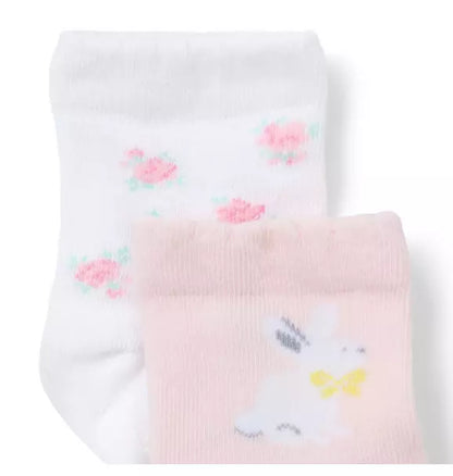 Baby Flower And Bunny Sock 2-Pack