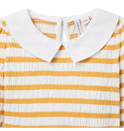 Smocked Stripe Top