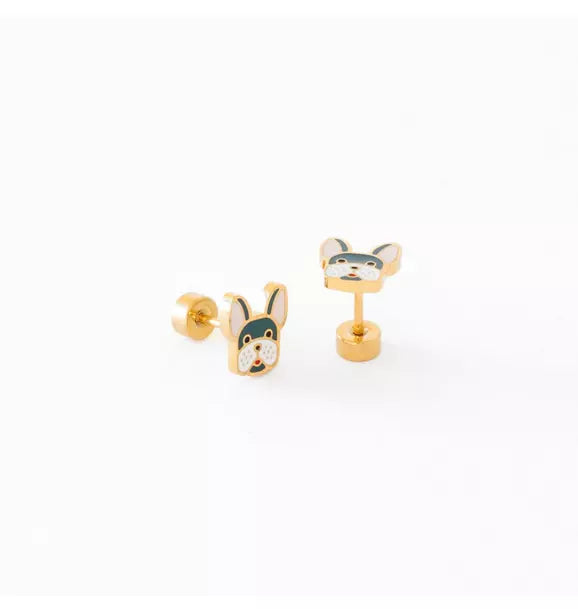 Frenchie Stud Earring