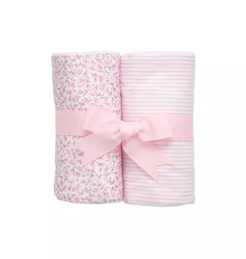 Ballet Floral Set of Two Burp Cloths