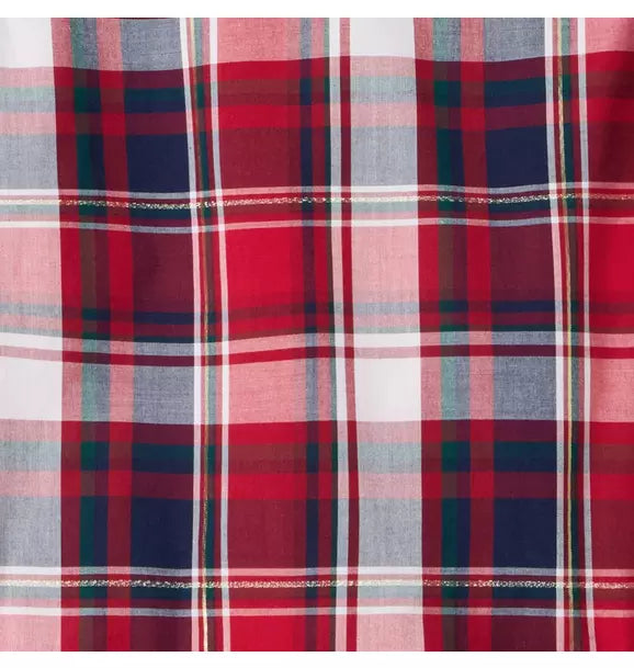 The Tartan Shimmer Bow Dress