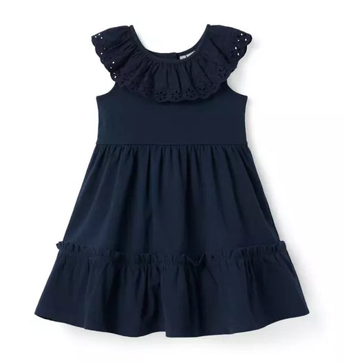Eyelet Ruffle Dress