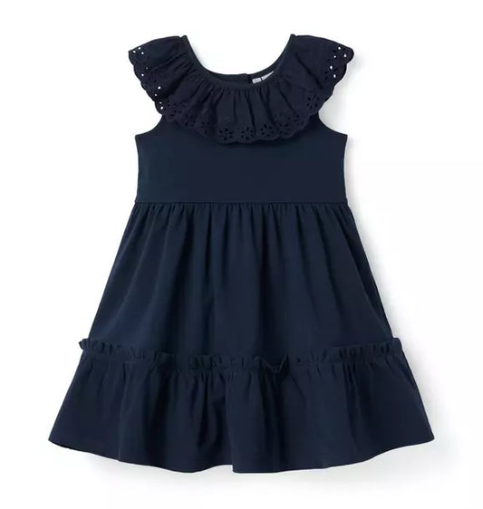Eyelet Ruffle Dress