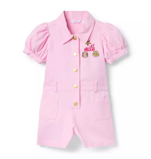 Milk Bar x Janie and Jack Puff Sleeve Romper