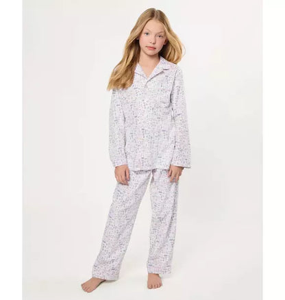 Kid's Twill Pajama Set in Baking Spirits Bright