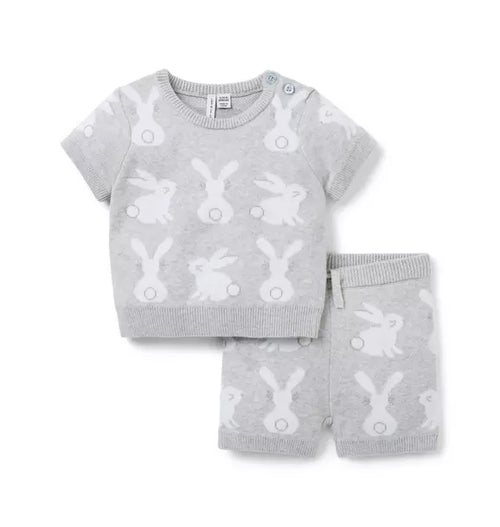 Baby Bunny Sweater Matching Set