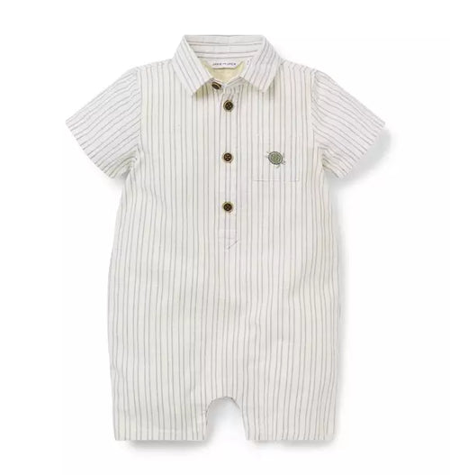 Baby Striped Sea Turtle Romper