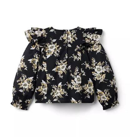 Floral Ruffle Top