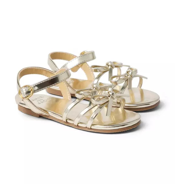 Metallic Bow Sandal