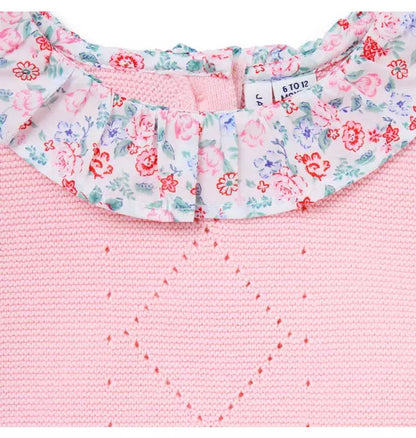 Baby Floral Collar Matching Set