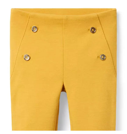 Button Ponte Pant