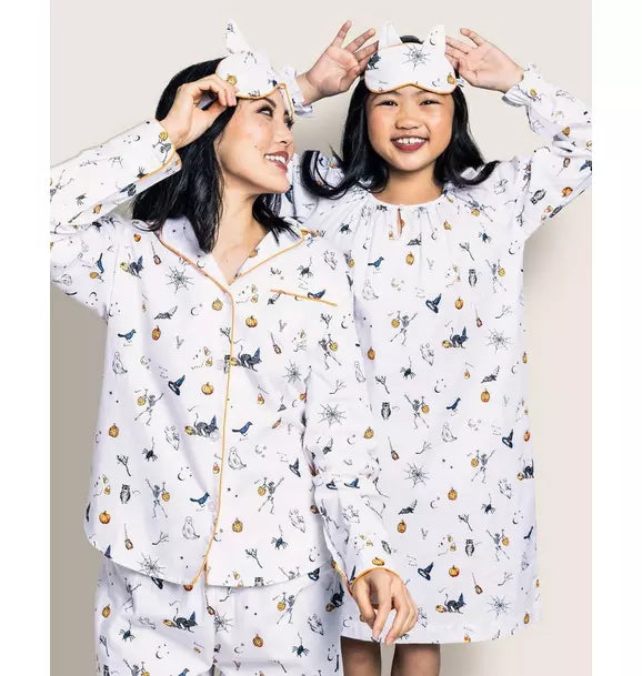 Women's Twill Pajama Set in Trick or Treat
