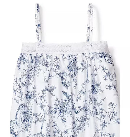 Girl's Twill Lily Nightgown in Blue Timeless Toile