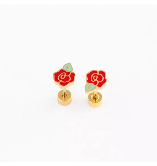 Rose Stud Earrings