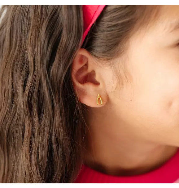 Wishbone Stud Earrings