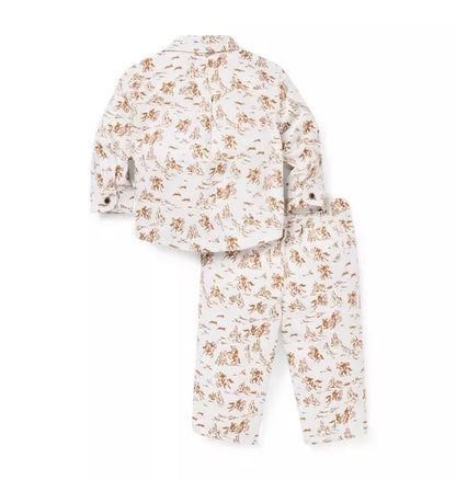 Baby Western Toile Matching Set