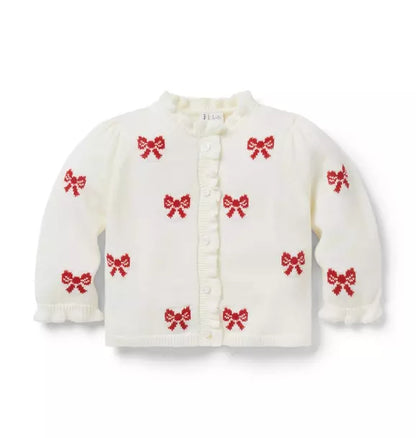 Baby Bow Ruffle Cardigan
