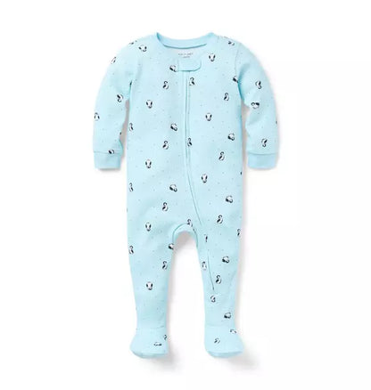 Baby Good Night Footed Pajama In Penguin Friends