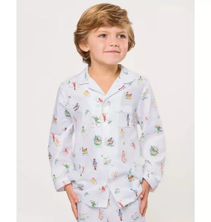 Kid's Twill Pajama Set in 12 Days of Christmas
