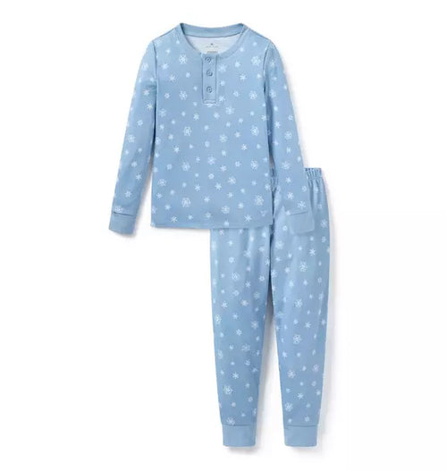 Kids Pima Snug Fit Pajama in Periwinkle Wonderland