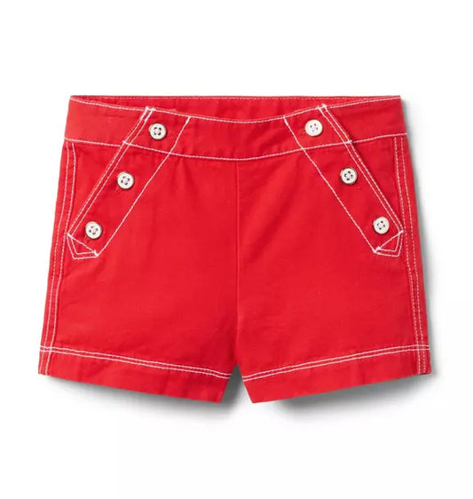 Button Canvas Short
