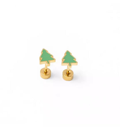 Christmas Tree Stud Earrings