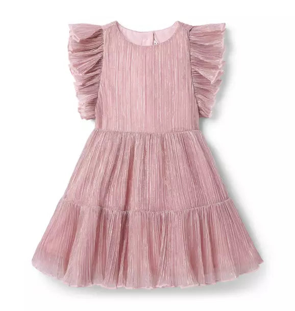 The Pleated Shimmer Dress