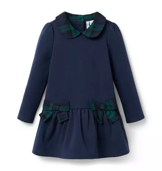 Tartan Bow Ponte Dress