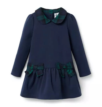 Tartan Bow Ponte Dress